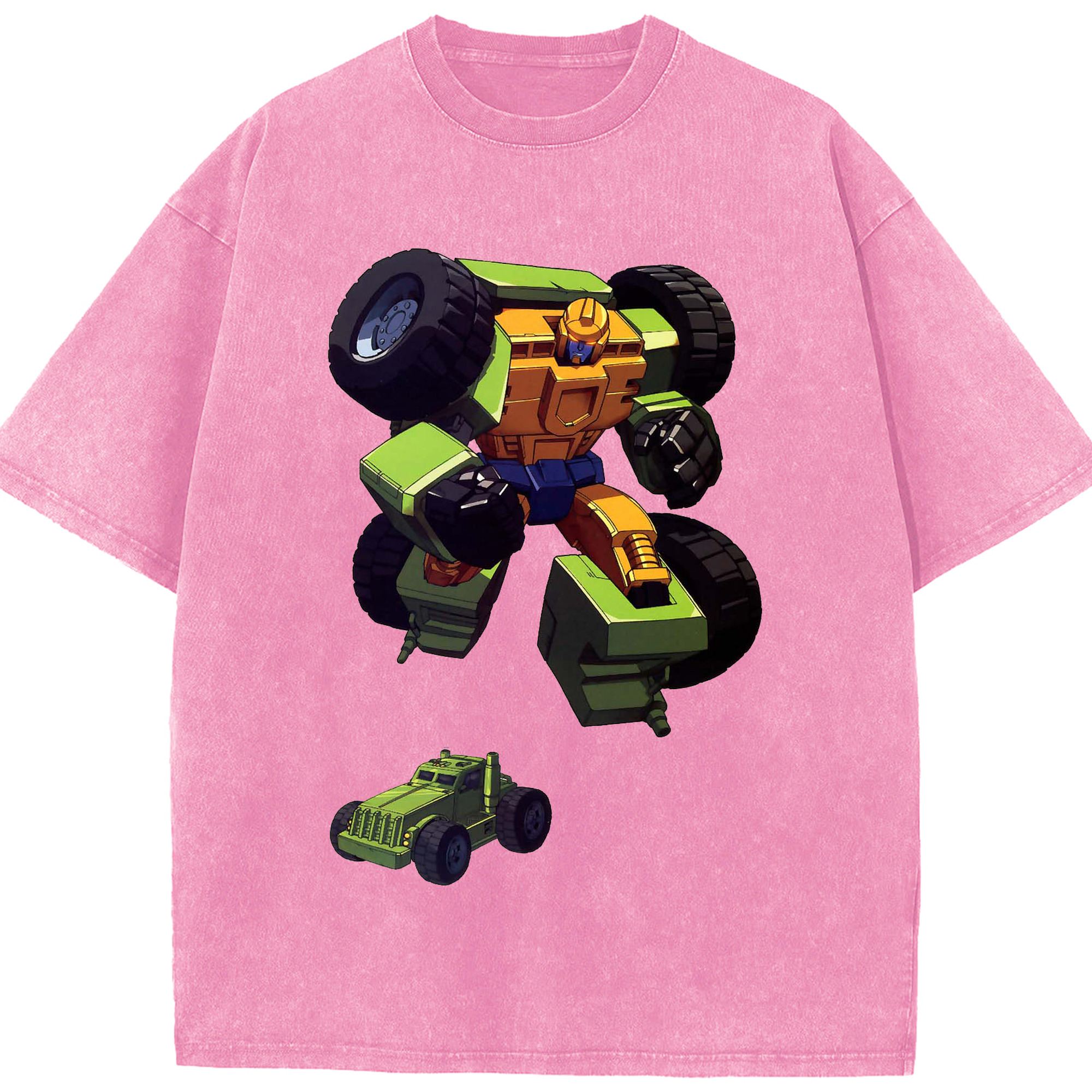 （画像用）  綿100% ヴィンテージ風 半袖Tシャツ（フロントプリント）